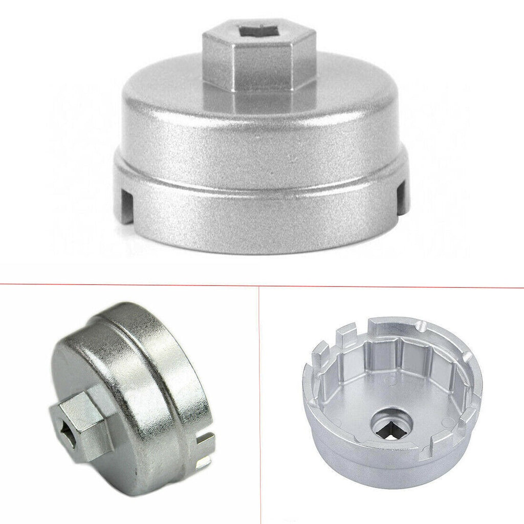 14 Flutes Oil Filter Housing Tool Remover Cap Wrench 64.5mm For Toyota Prius
