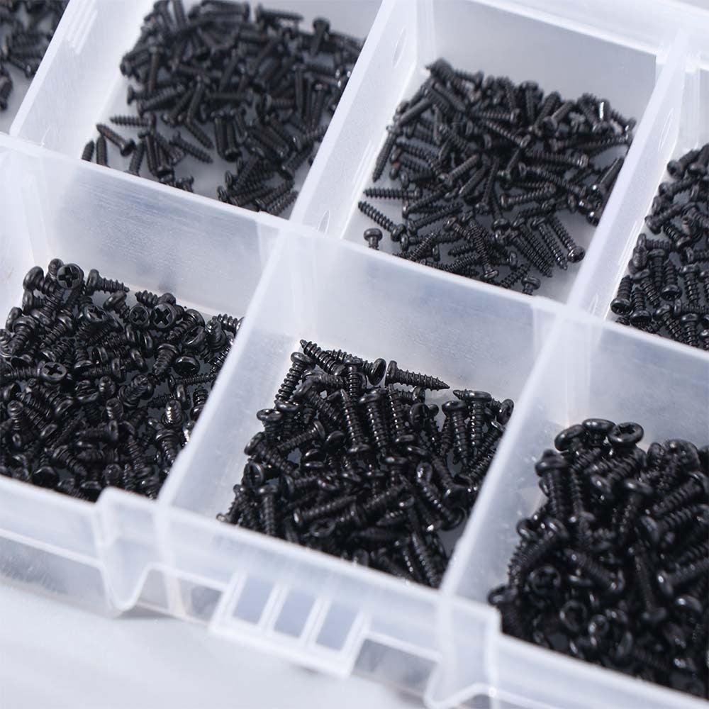 1000pcs Self Tapping Screws Computer Screw Small Phillips Pan Head Laptop Screws