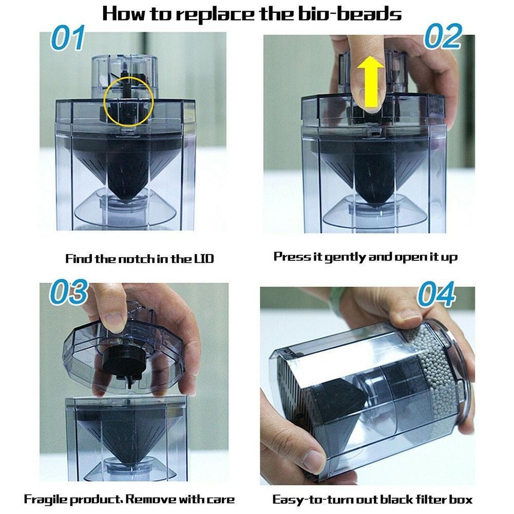 1pc Ultra-Quiet Aquarium Fish Stool Suction Collector Fish for Tank Manure Filt