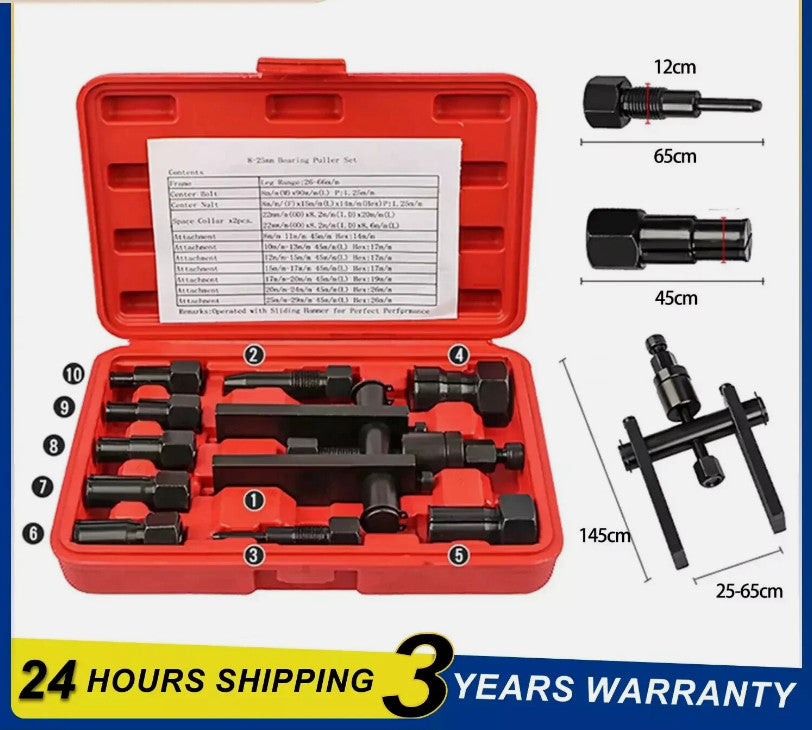 Motorcycle Wheel Bearing Puller Set Internal Blind Inner Bushing Remover Tool UK