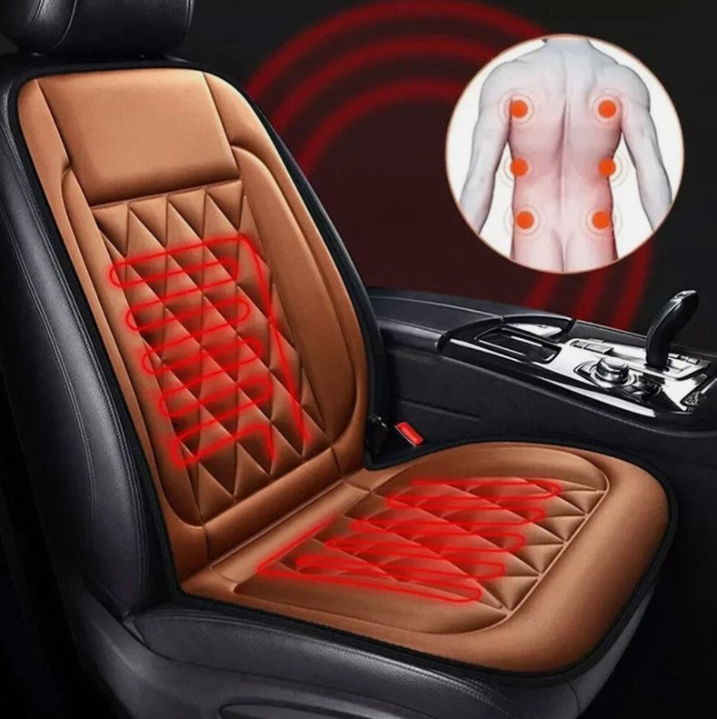 12V Car Seat Pad Cushion Cover Heating Heater Heated Cold Winter Warm Universal