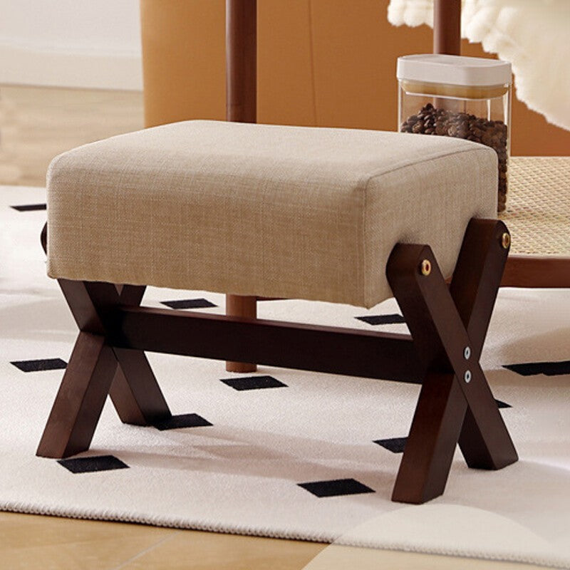 Small Footstool Shoe Changing Stool Padded Foot Rest Stool Entryway Living Room.