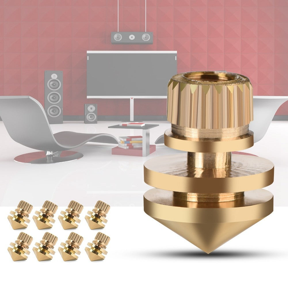 8x Copper Speaker Suspension Spikes Isolation Stands Foot Base Pad CT