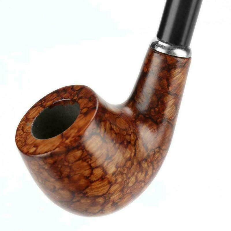 Wooden Tobacco Smoking Pipe Churchwarden Long Handle Pipe Men's Gift