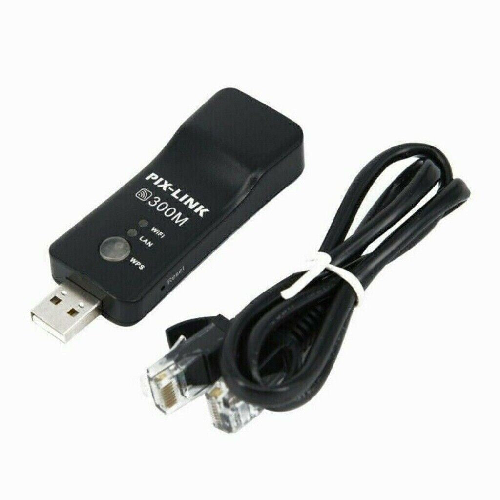 UK For Samsung Smart TV Wireless LAN Adapter WiFi Dongle RJ-45 Ethernet Cable