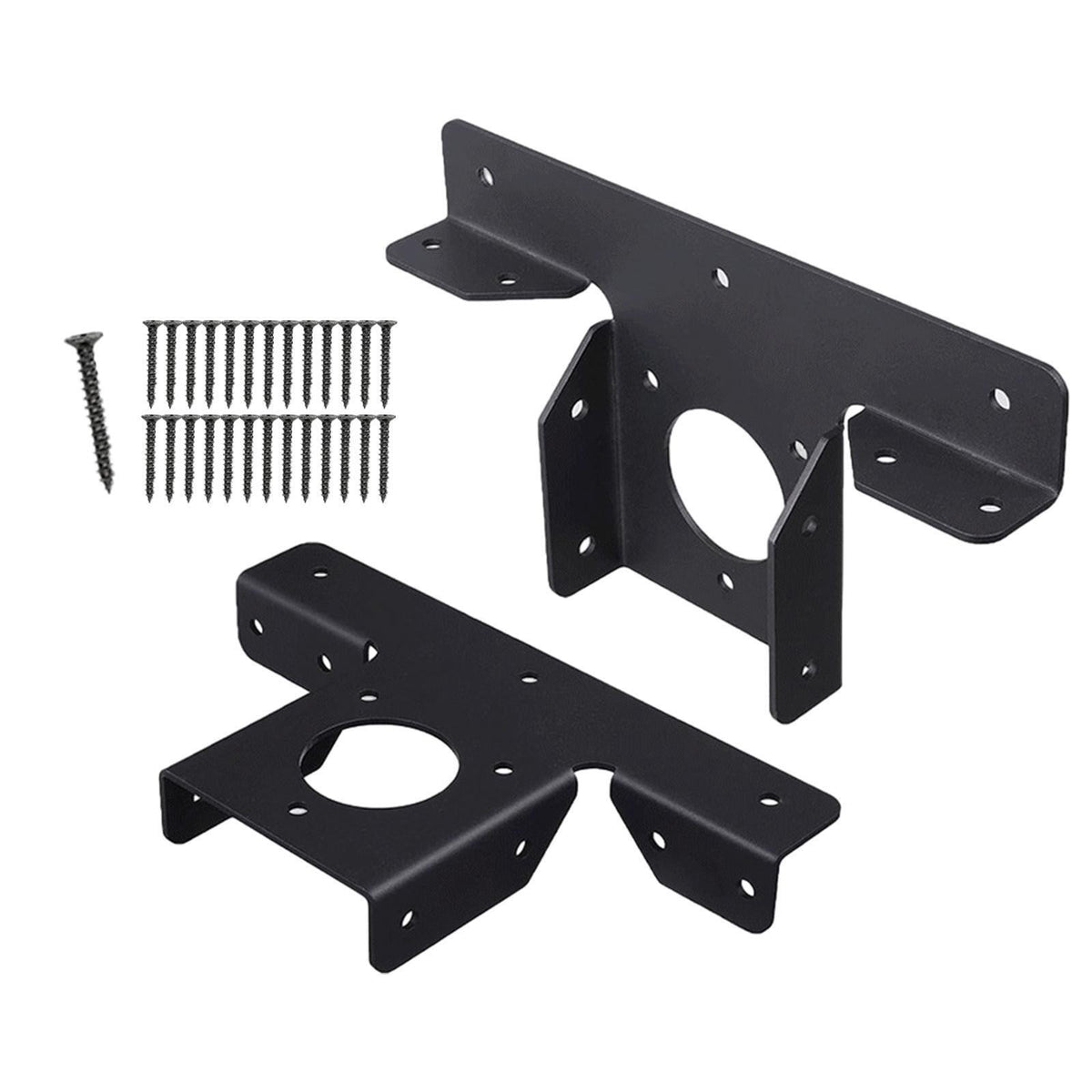 2pcs 3 Way Pergola Brackets Durable Gazebo Accessories Metal for 4x4 Wood Post