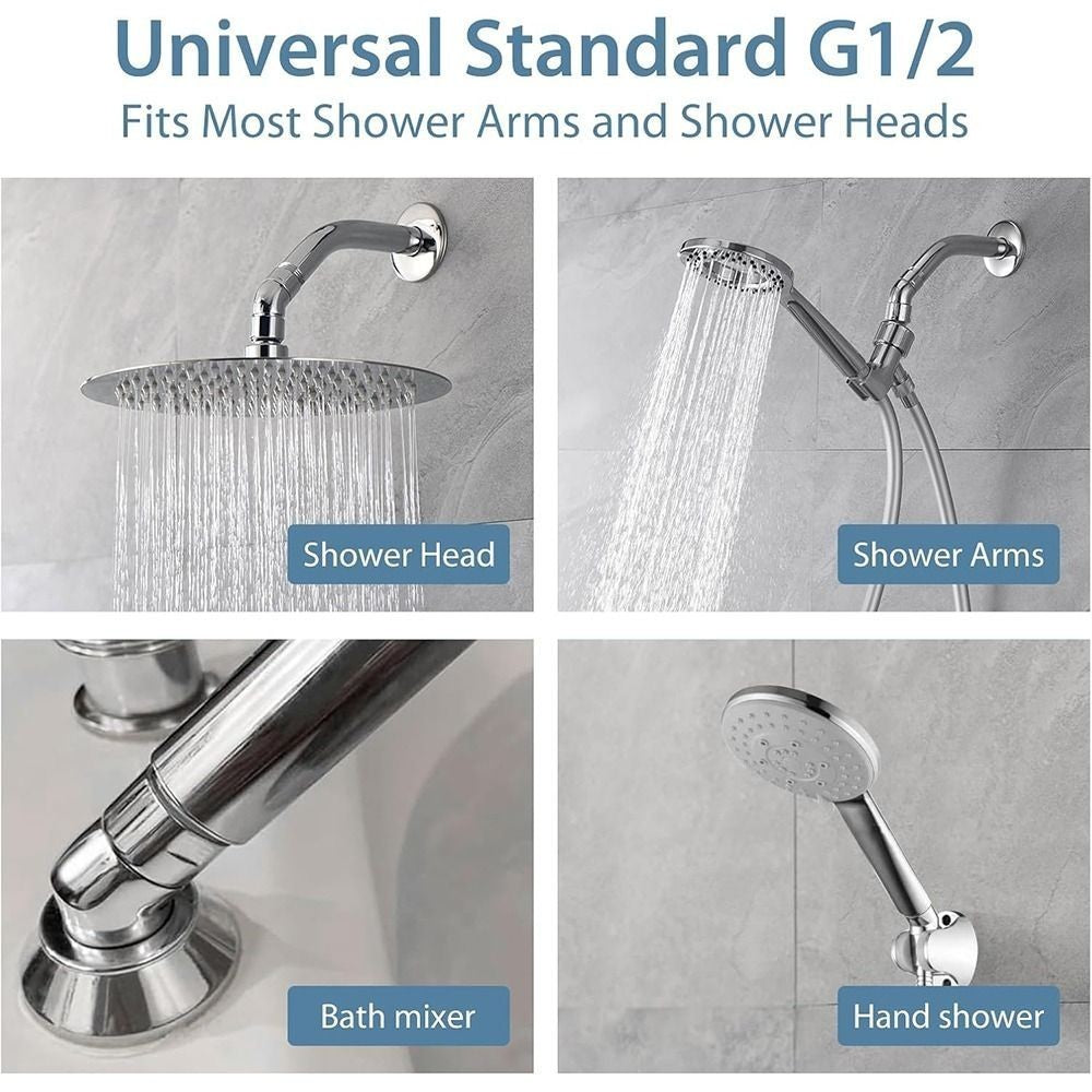 135 Degrees Shower Head Elbow Adapter Copper Adjust Bend Angle