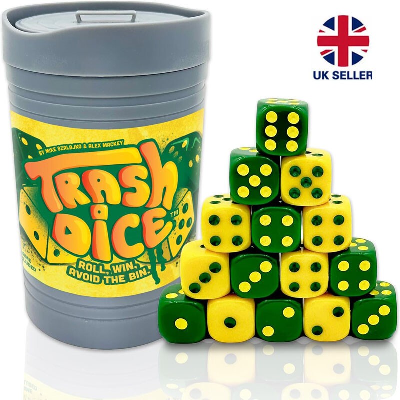 Big Discoveries Trash Dice - Fast-Paced Family Dice Game | Exciting 2-Player