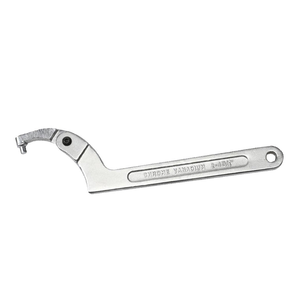 Adjustable Hook Wrench C Spanner  Hand Tool for Nuts Bolts 19-51mm Round Head