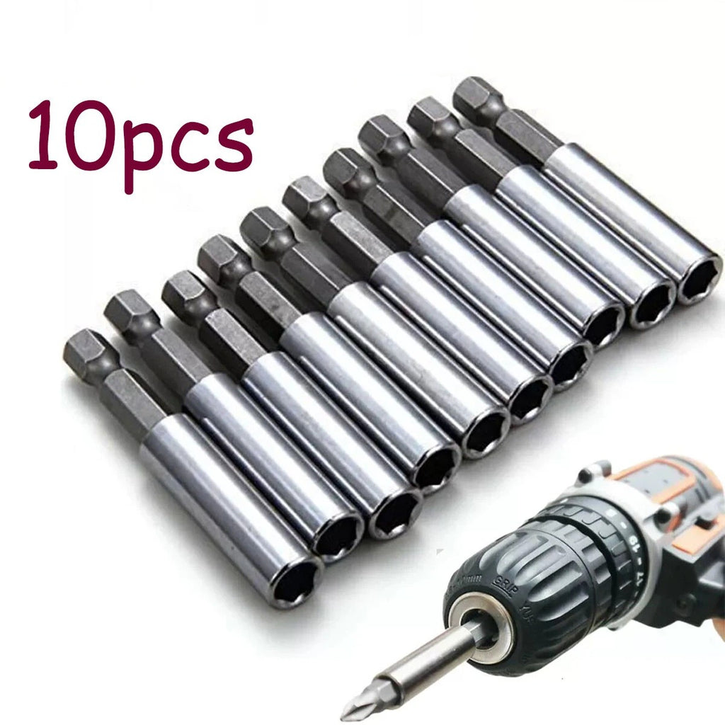 10x Magnetic Bit Holder Set 1/4" Hex Extension Bar for Screwdriver Impact Driver