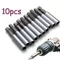 10x Magnetic Bit Holder Set 1/4" Hex Extension Bar for Screwdriver Impact Driver
