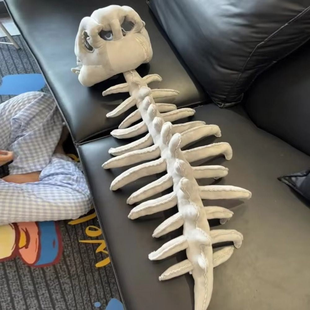 Large Size Huge Dinosaur Skeleton Plush Toys Sleeping Cushion Anime Game Gift