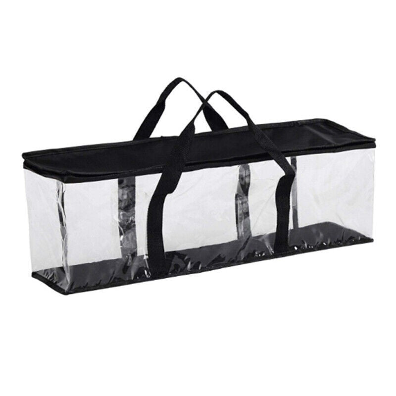 Large Clear Holds DVD CD Storage Holder Easy Zip Closure Carry Bag Organizer UK
