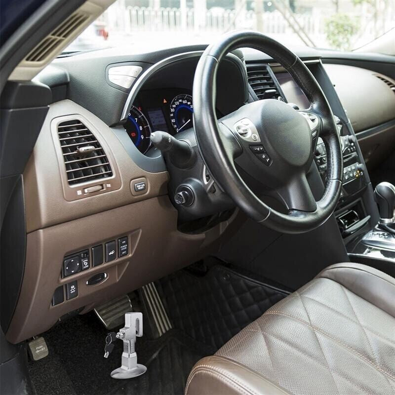 Car Brake Pedal Anti-theft Lock Safety Clutch Security Device With Keys