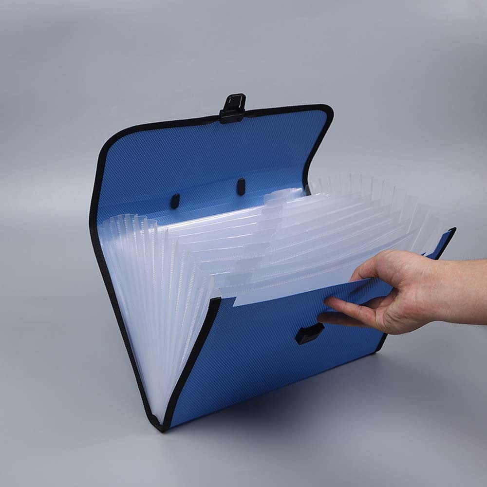 A4 13 Layer Large Capacity Expanding File Folder Document Storage Briefcase