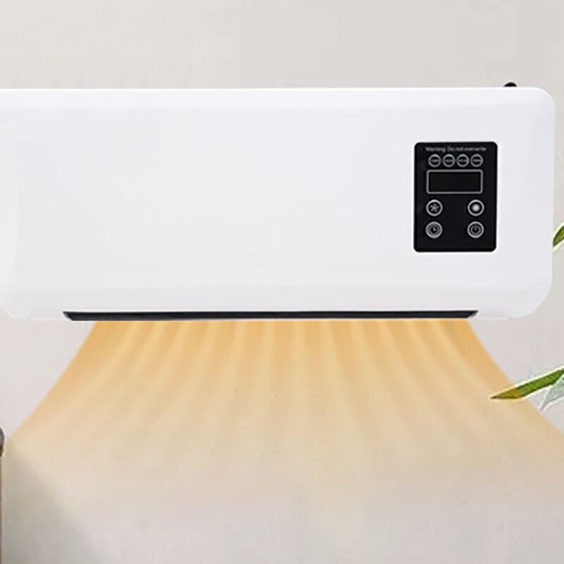2in1 Wall Mounted  Natural  Air Conditioner Fan Heater Remote Control NEW