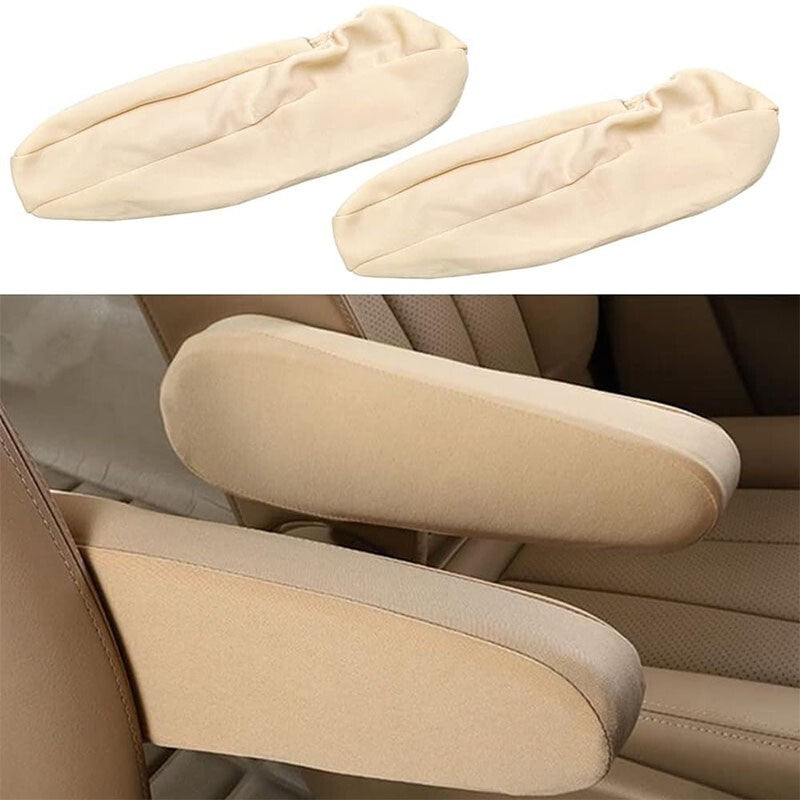 1 Pair Elastic Cloth Fabric Armrest Cover Universal for Car Auto Truck SUV Vans