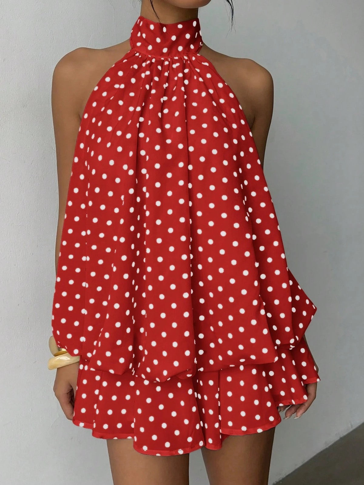 Irregular Halter-neck Spicy Girl Dress For Women
