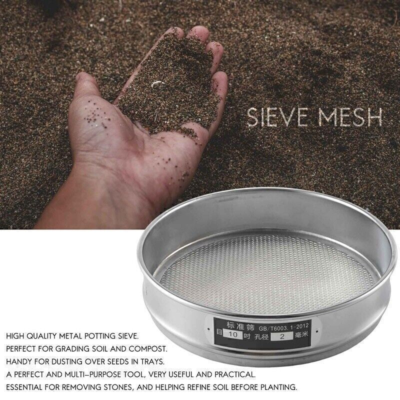 Compost Seed Tray Gardening Duty Garden Riddle Sieve Mesh Soil Sift
