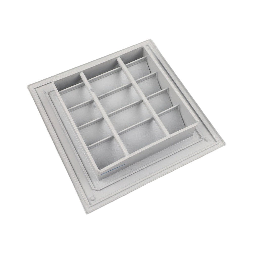 Aluminum Fixed Louver Grille for Air Circulation in Attic and Shed 350x350mm