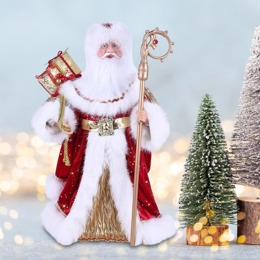 Santa Claus Figurine Doll Standing Santa Figure