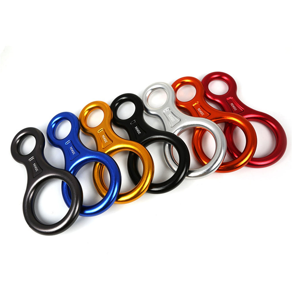 Figure 8 Descender 35KN Heavy Duty Colored Climbing Gear Downhill Equipment For