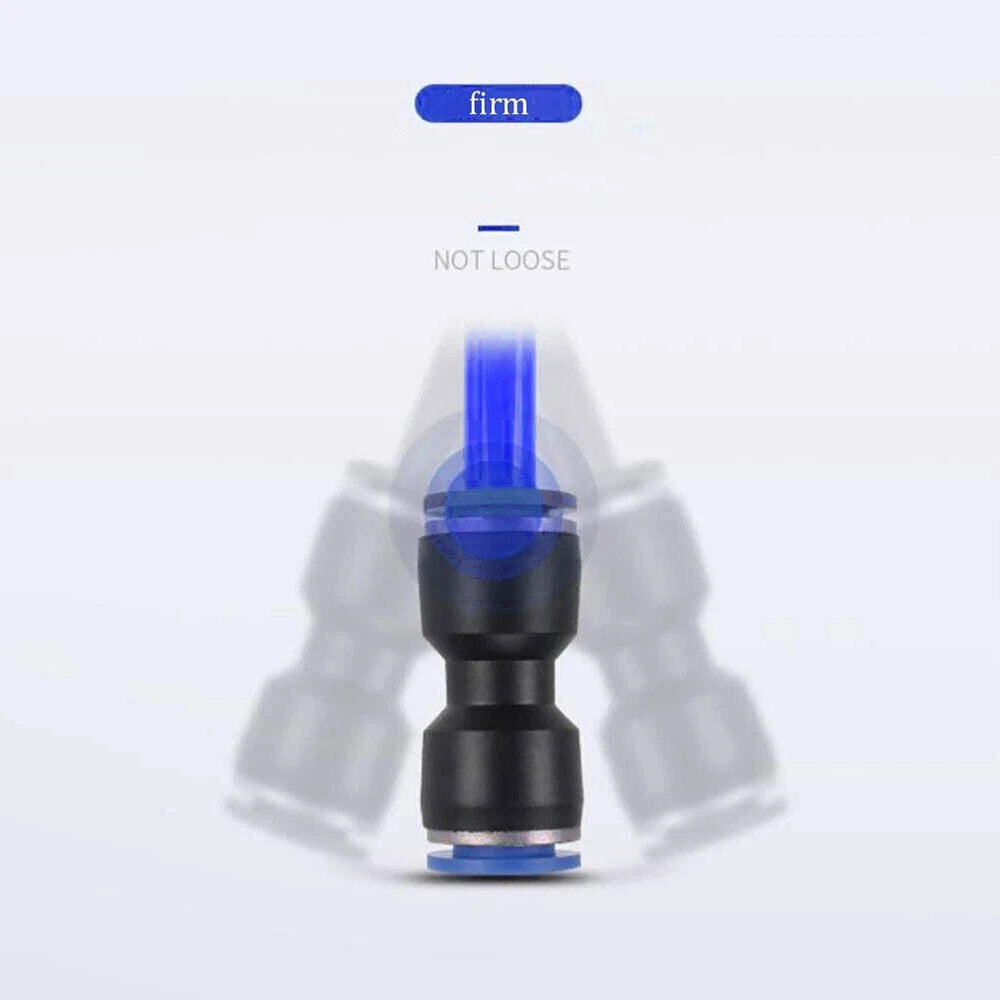 50x Straight Push Connectors Pneumatic Connect Fittings Air Line Quick Hose sets