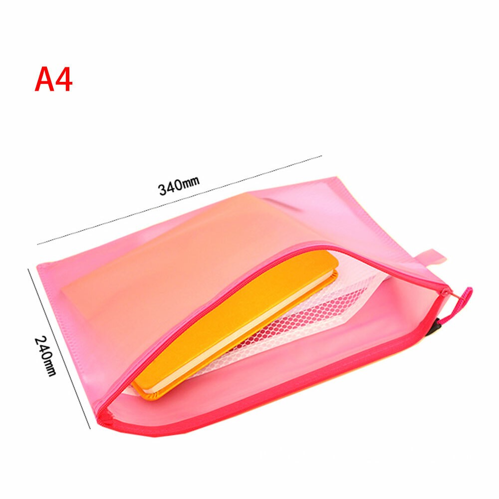 A4 Mesh Document zip Wallet Envelope File Folder Paper Portfolio Storage.*