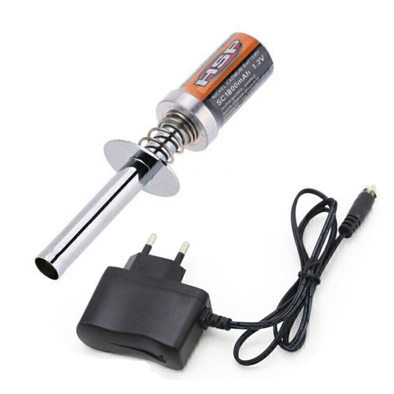 RC Glow Plug HSP Starter Igniter 1800/3600mah Nitro Car Engine Rechargeable