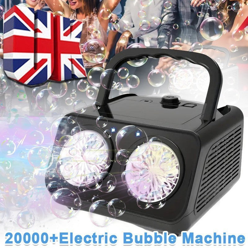Automatic Bubble Machine Bubble Blower With 20000 Bubbles Per Minute LED Outdoor