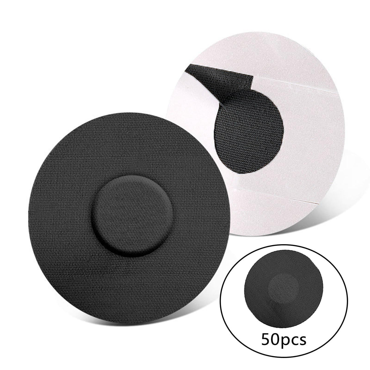 50 Pieces Round Adhesive Plaster Sensor Shower Plaster for Glucose