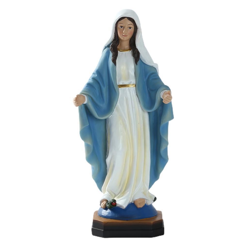 Blessed Saint Virgin Mary Statue Figure Our Lady of Loudes Figurine Sculpture
