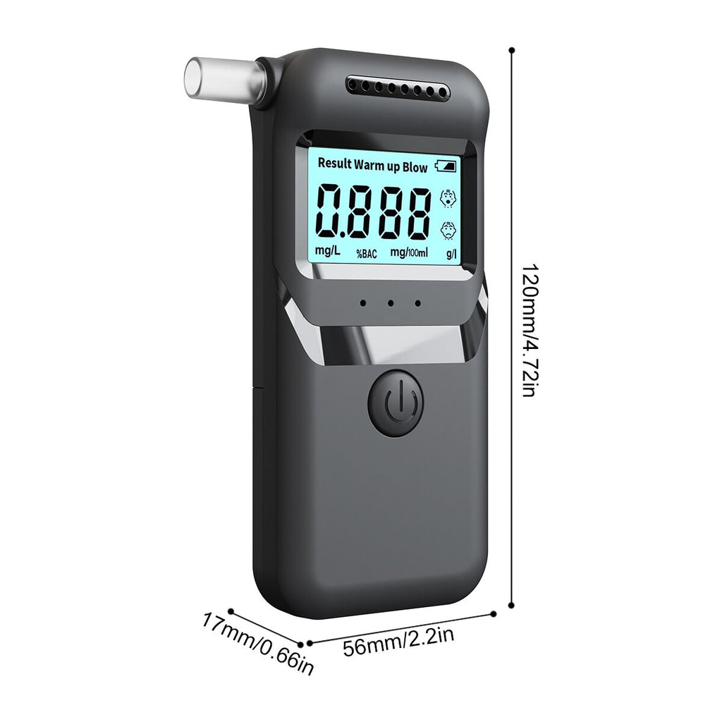 UK Polices Digital Breath Alcohol Analyzer Tester,LCD Breathalyzer Test Detector