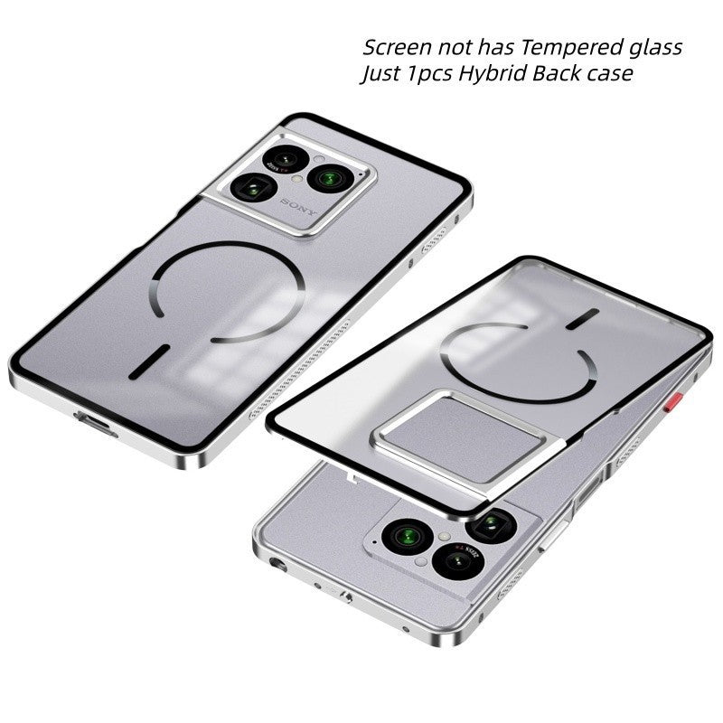 Hybrid Magnetic Metal Bumper Clear Matte Back Case For Sony Xperia 1 VIII 2026