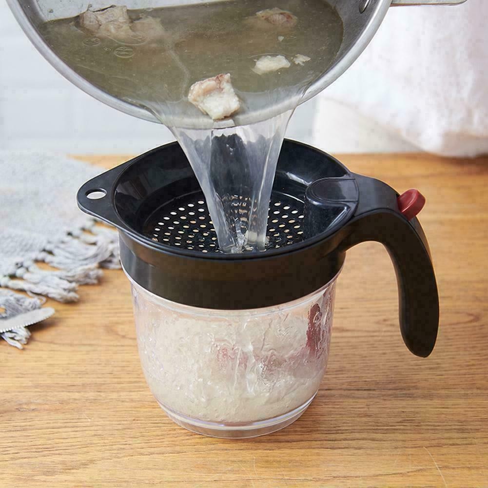 Fat Separator with Strainer Filter Gravy Fat Separator With Bottom Release