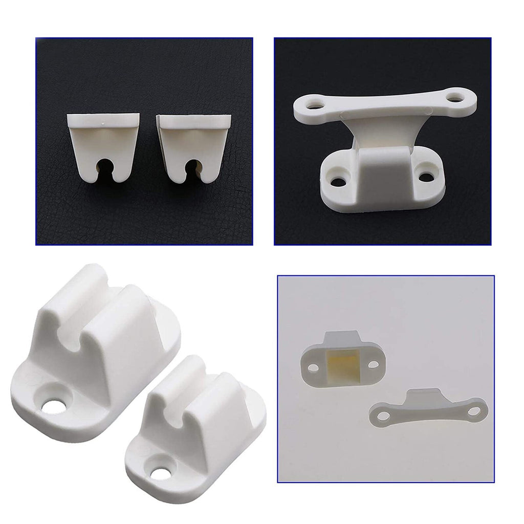 Pair RV Camper Caravan Motorhome Door Stop Retaining Catch Latch Holder Kit UK