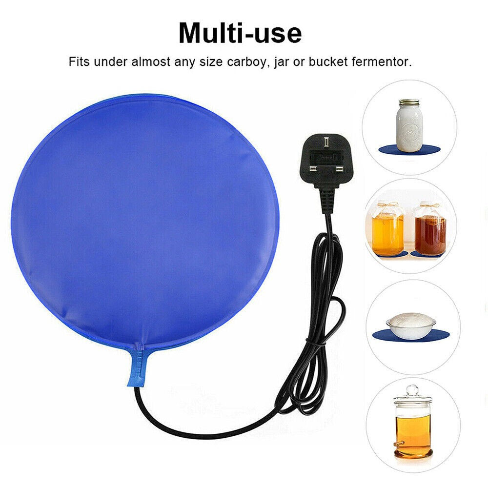 Home Brew Heat Pad Mat Adjustable Temperature Control for Wine Beer Fermentation