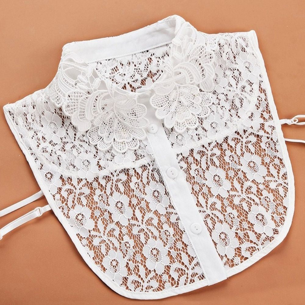 Lace False Collar Detachable Lapel Half Shirt Fake Collar  Women Girls