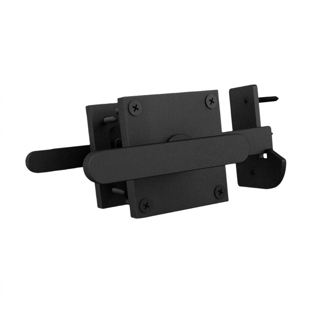 Double Side Gate Latch Black: Heavy Duty Aluminum Garden Gate Latch Sel