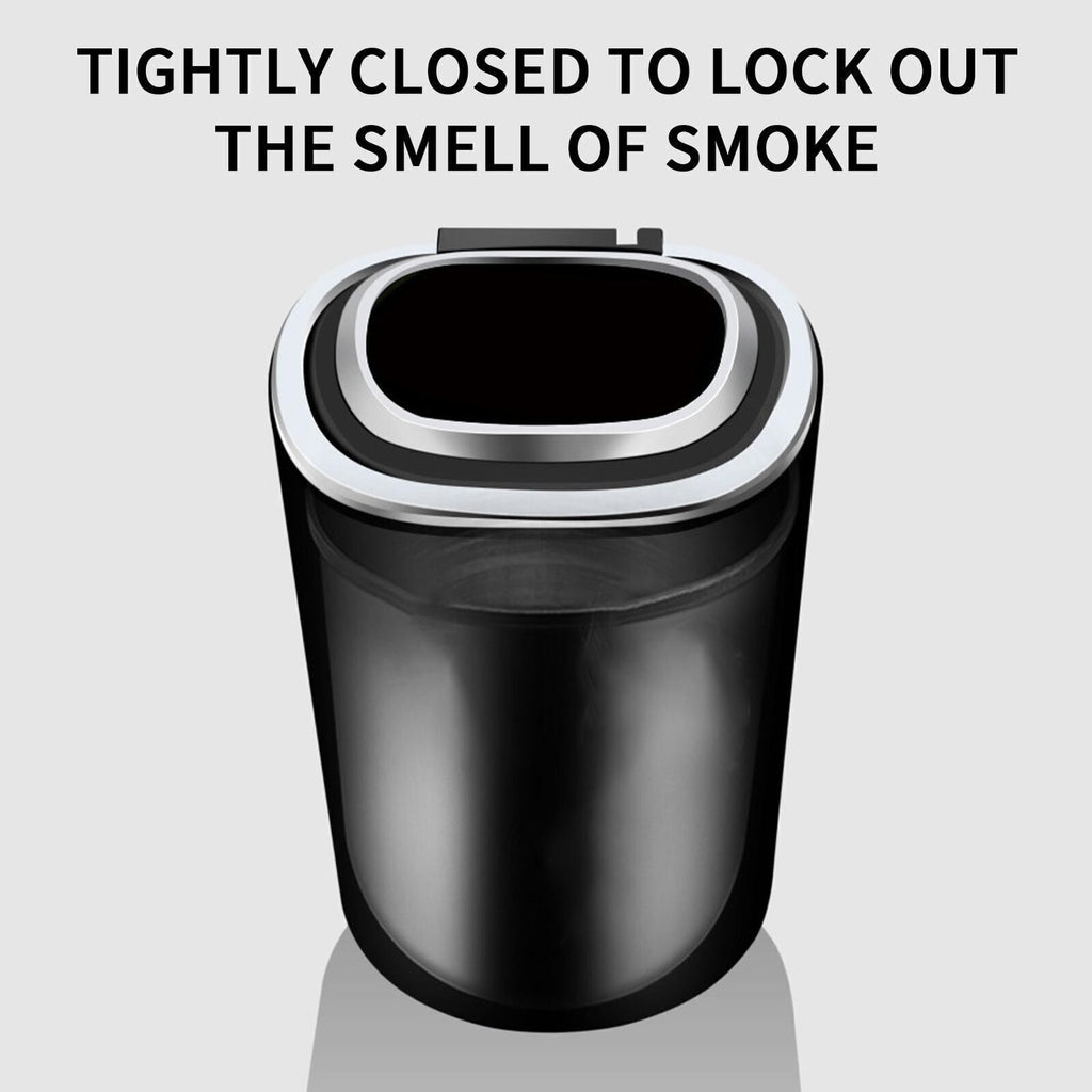 Auto Car Ashtray Cup Ash Holder LED Light Lid Portable Detachable UK