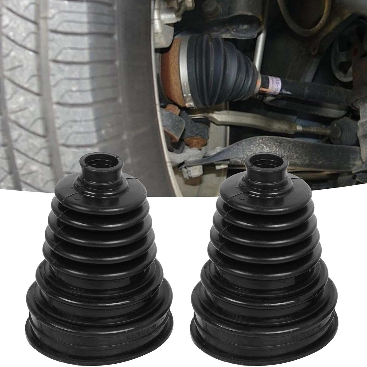 2X CV BOOT KIT STRETCHY UNIVERSAL FIT DRIVE SHAFT GATOR JOINT BOOT STRETCH SET