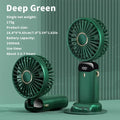 Portable Handheld Mini Fan Foldable Neck Hanging Fans 5 Speed USB Rechargeable