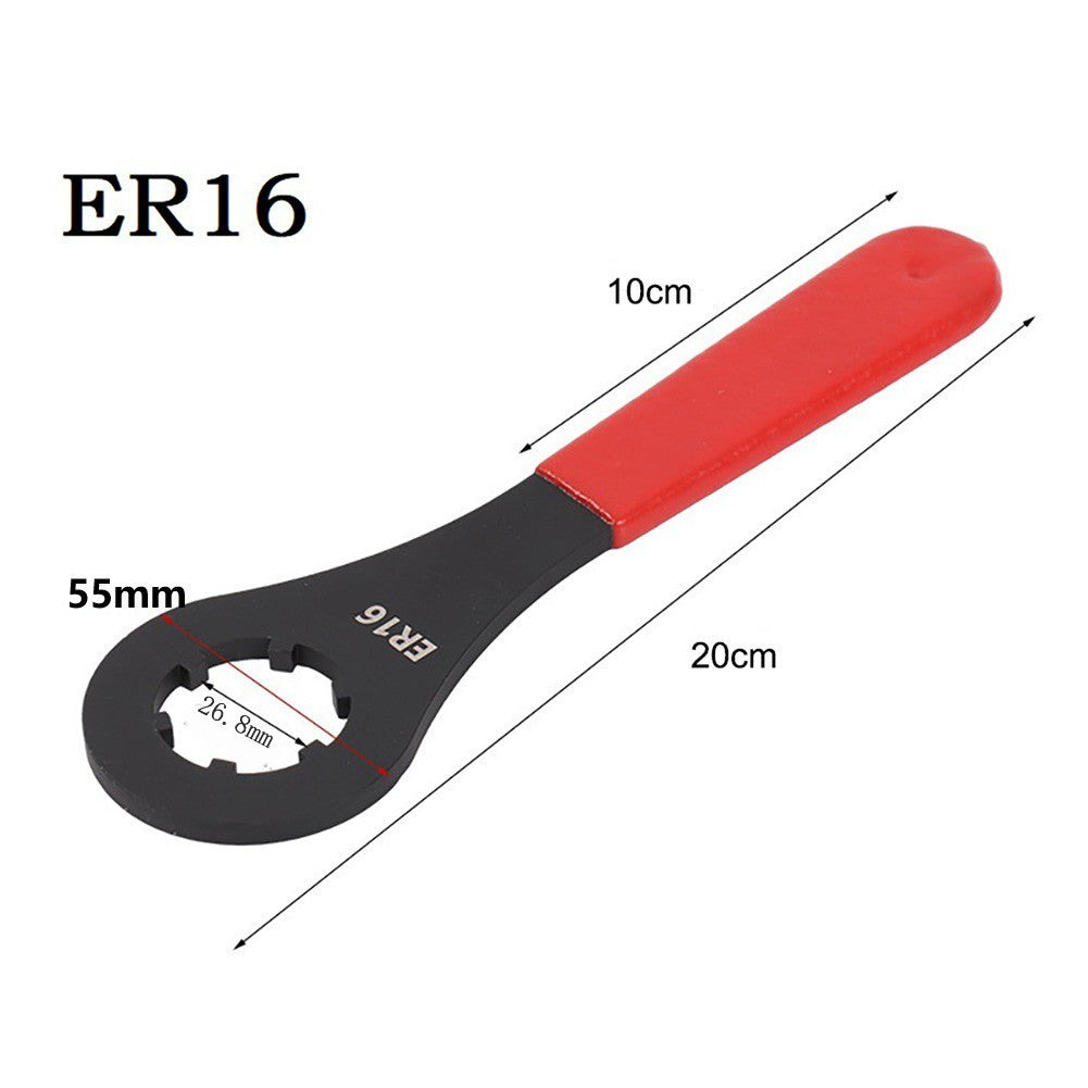 Red and Black For ER Collet Spanner for CNC Toolholder Locking and Removal