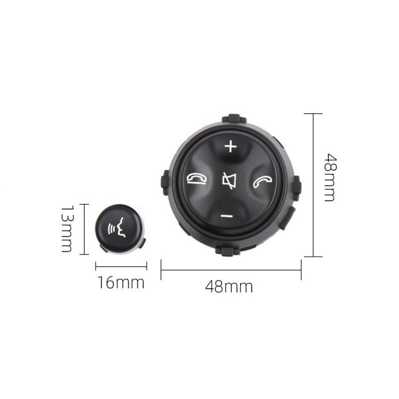 Fit For Mercedes-Benz S W221 06-09 Black R&L Steering Wheel Switch Button 4x