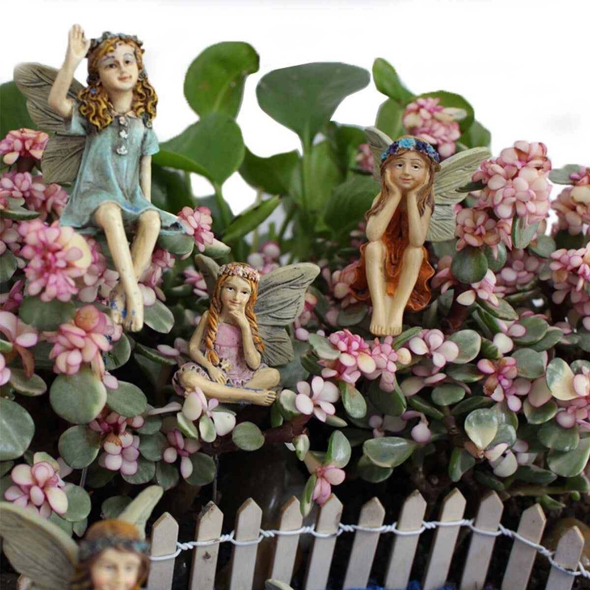 6Pcs Fairy Garden Miniature Fairies Figurines Accessories for Outdoor Decor