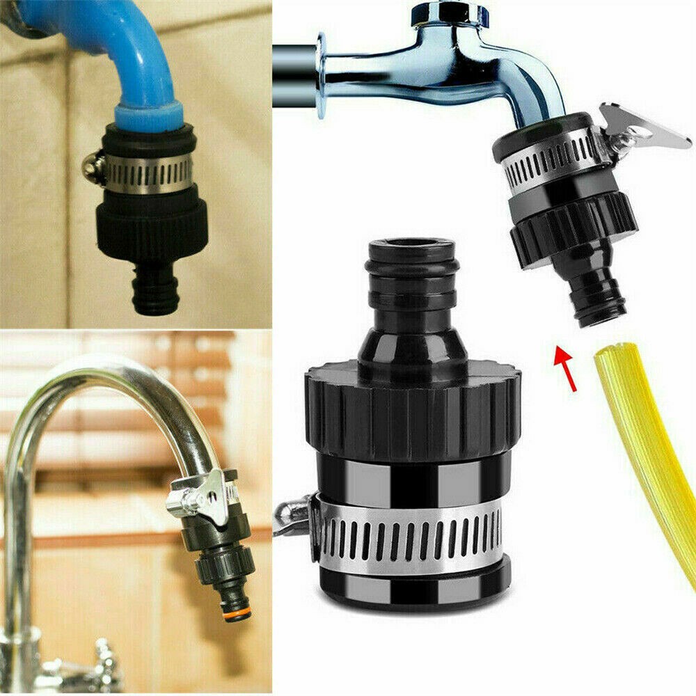 Universal Kitchen Mixer Tap To Garden Hose Pipe Connector Adapter Indoor Tool UK