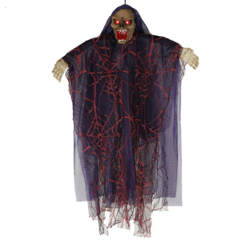 Halloween LED Skull Ghost Hanging Decorations Horror Skeleton Party Outdoor UK