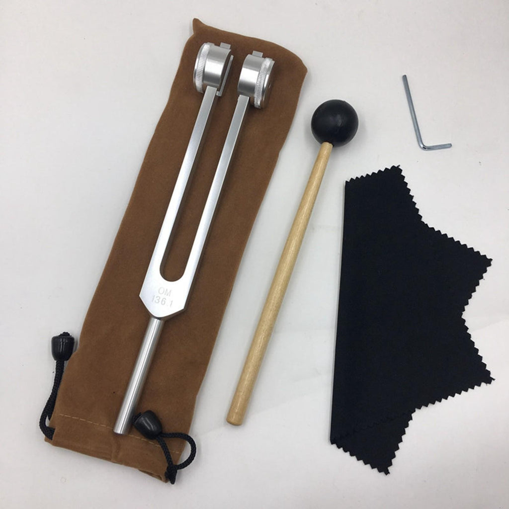 OM 136.1 Hz Tuning Fork Percussion Tool Weighted Tuning Forks for Yoga