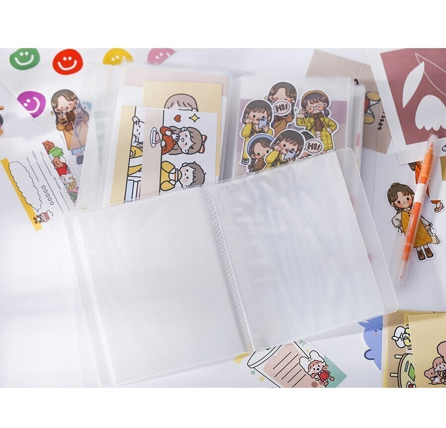 40 Pages A6 Folder Plastic Favorites Stationery Photo Album  Gift