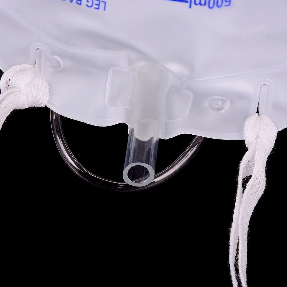 500ml Silicon Male Urine Collector Leg Bag Incontinence Urinal with Catheter